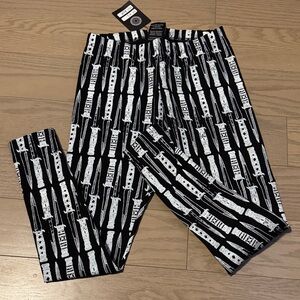 Black and White Oneiro Knife Print Pants